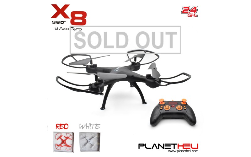 X8 RC Drone 4CH 2.4GHz 6 Axis Gyro 360 RC Quadcopter Mode 2 RTF